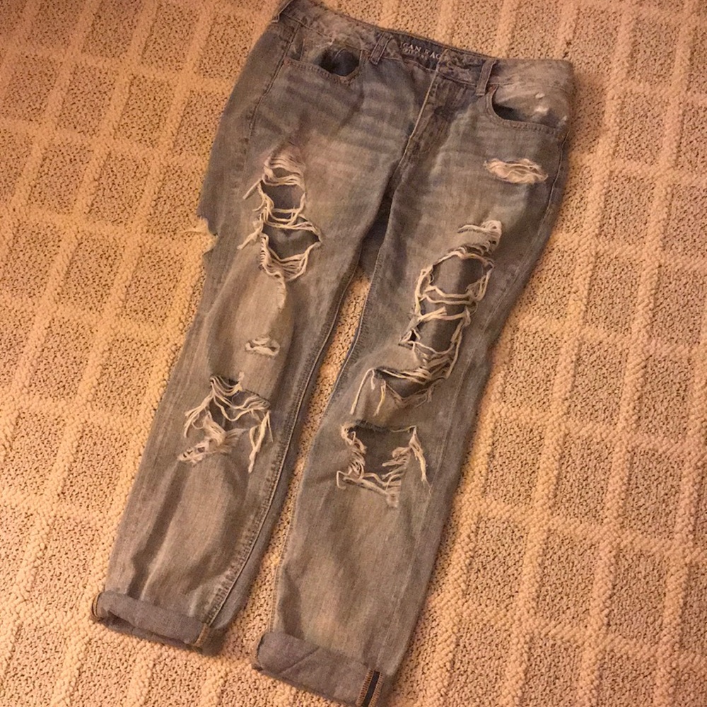 American Eagle ripped jeans